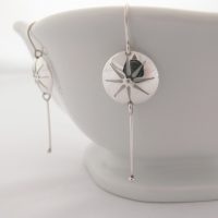 Sterling silver star earrings