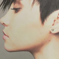 Small flat triangle silver Stud earrings